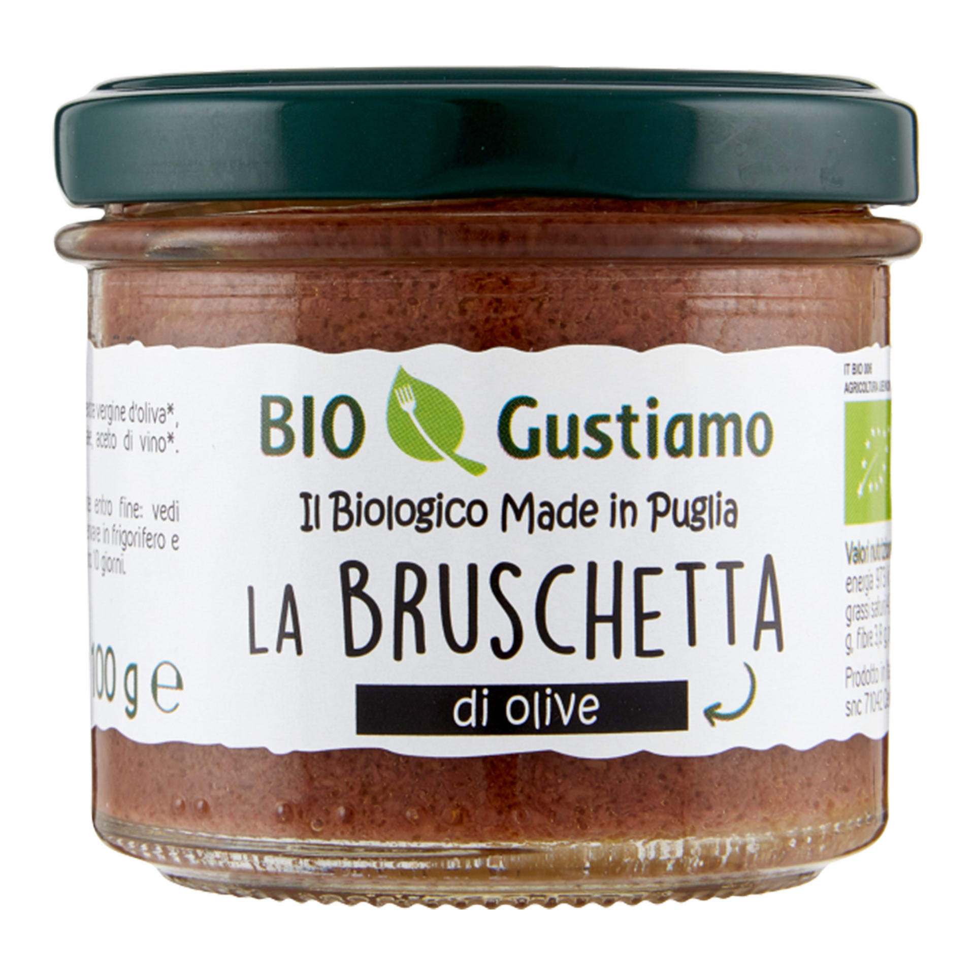 Bio Gustiamo must oliivi kreem - 100 g